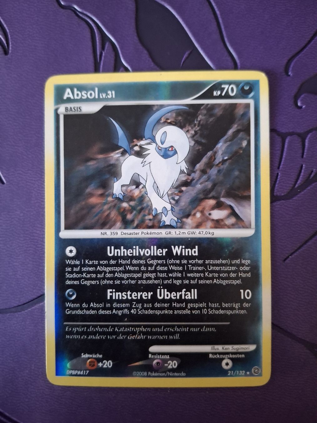 Pokémon Cartes à collectionner: Absol Reverseholo Lv31 – D'occasion à Münsingen par ama_9cdk