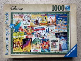 Ravensburger 1000 Puzzle, Disney Vintage Poster