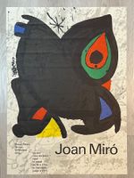 Joan Miro original Plakat Ausstellung Grand Palais 1974