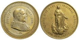 Rom, Pius IX., Medaille o.J. Madonna