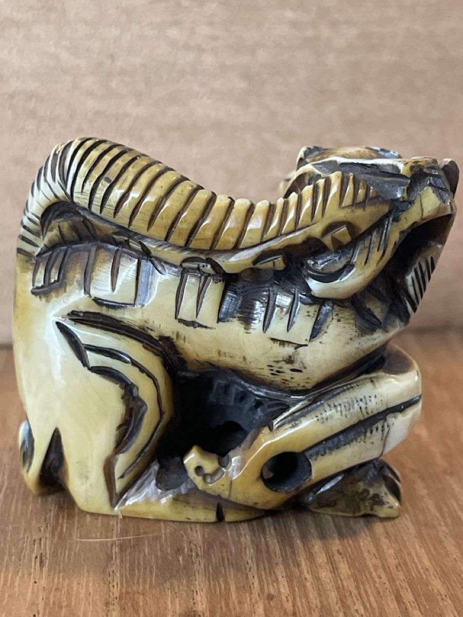 Statuette: Netsuke, Drache, signiert – Usato da Embrach venduto da Gauvain1 3