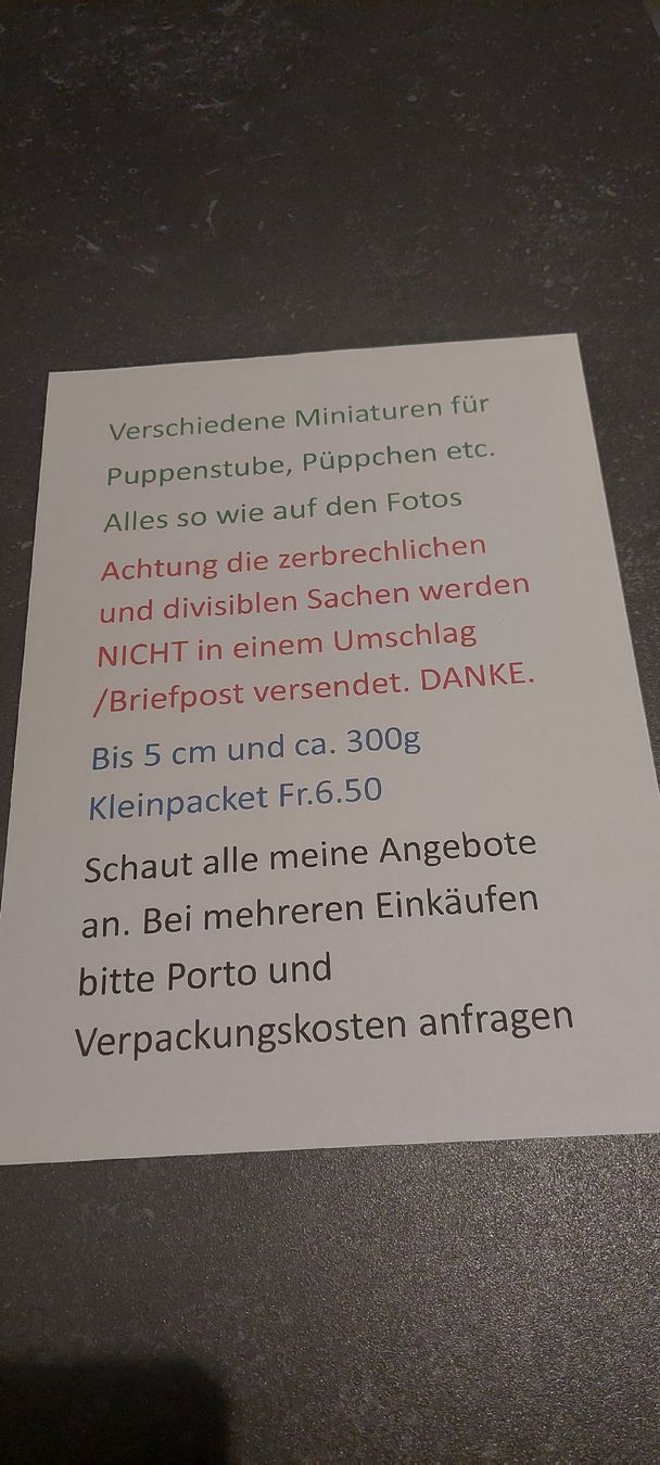 Puppenhäuser & -möbel: Puppenstuben Deko  – Neu (gemäss Beschreibung) aus Muri AG von nindo1 4