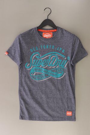 Superdry Printshirt Gr. S Kurzarm blau