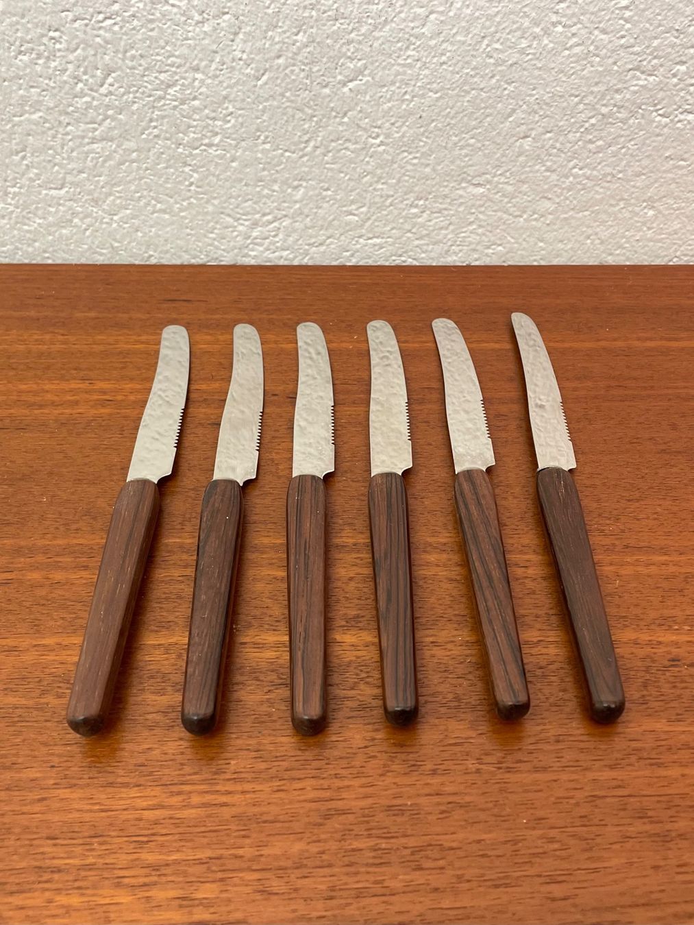 Solingen Set di posate: Vintage Buttermesser Set Palisander mit Halter Messer Set – Usato da Zürich venduto da Vintagewiesel 3