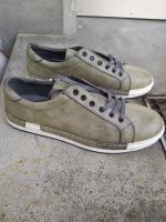 Herren Sneaker Low Schnürschuhe Leder GR. 47