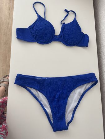 Bikini Set blau Grösse L neu