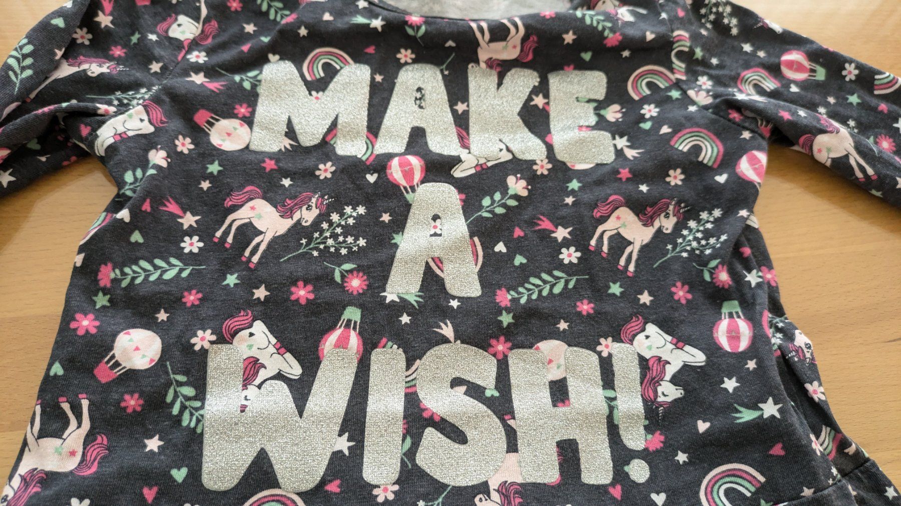 Maglioni & Felpe: Langarmshirt - Einhorn - Make a Wish - 104 – Usato da Staufen venduto da Fleby84 2