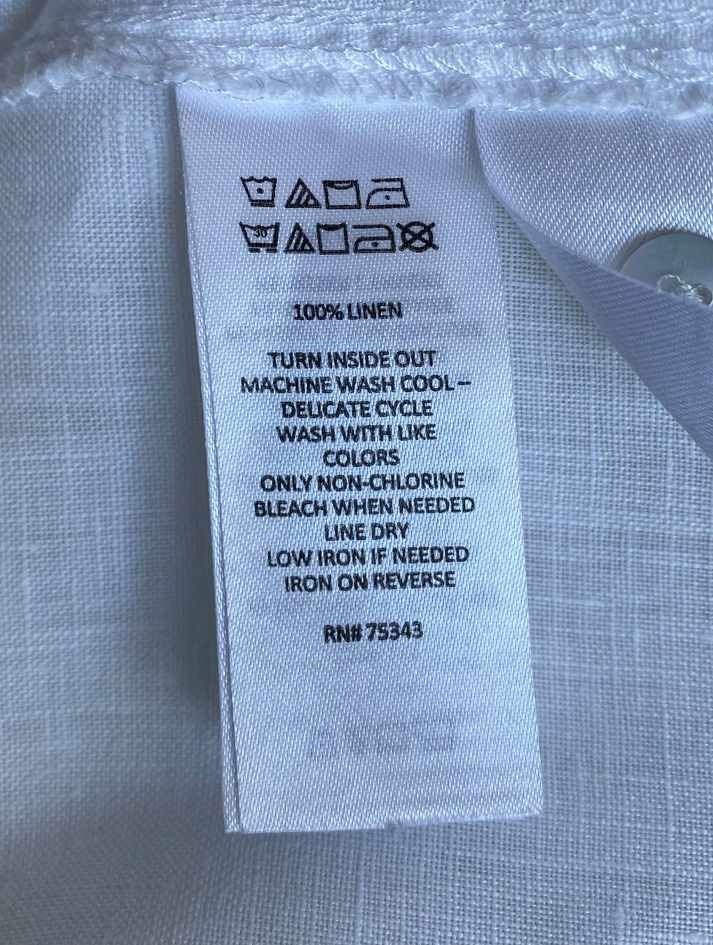 Camicette: TAHARI Hemdbluse aus Leinen Grösse XL – Usato da Oberwil BL venduto da Leni-Mischi 4
