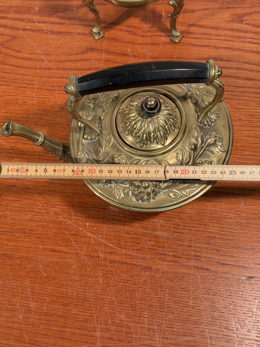 Tutte le decorazioni: Antique Brass Samovar Kettle with Ornate Engravings – Usato da Lausanne venduto da artnouveau04 7