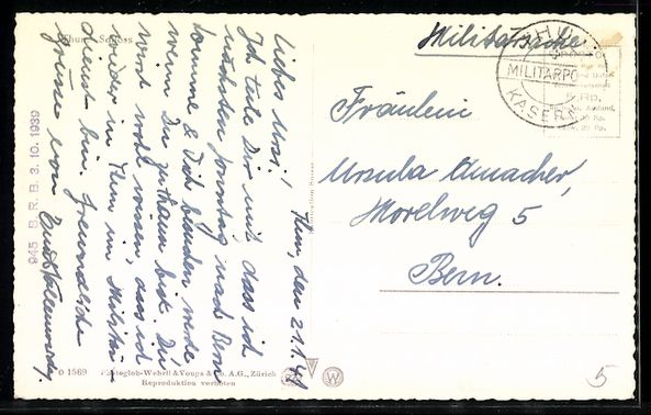 Cartes postales: AK Thun, Schloss, 1941 – D'occasion à Berlin par bartko-reher 1