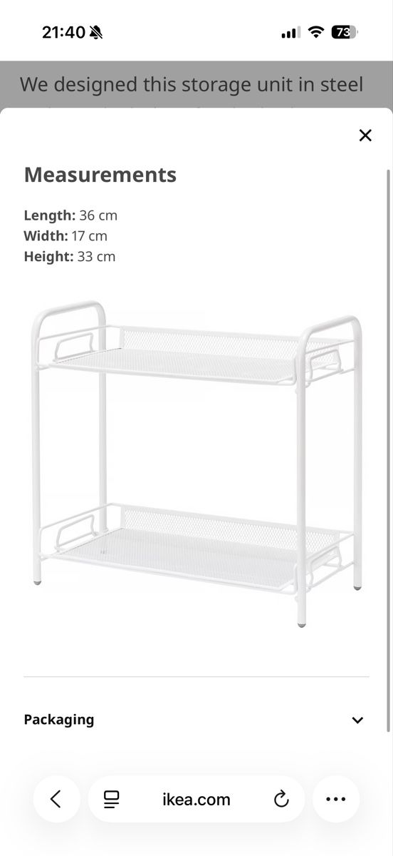 Ikea Scaffali: IKEA TEVALEN storage unit 36x17x33 cm – Usato da Zürich venduto da arr_vq5w 5