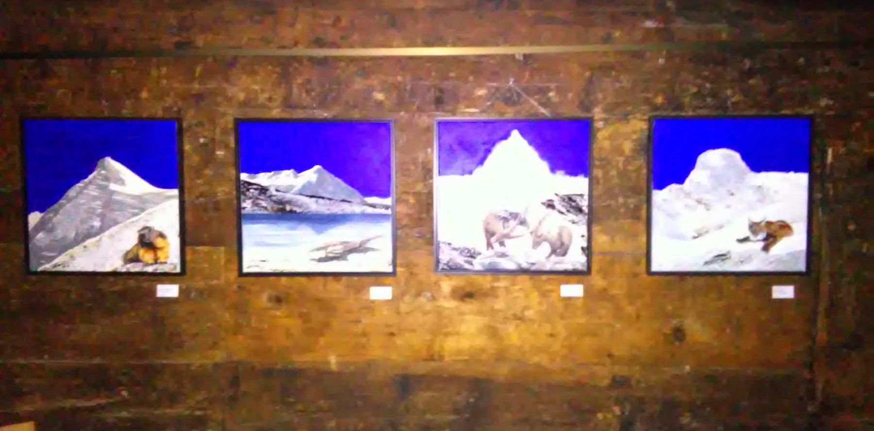 Dipinti: Faulhorn Murmeltier Original Gemälde Acryl Mischtechnik – Nuovo (secondo la descrizione) da Ennetbürgen venduto da haeusi01 2