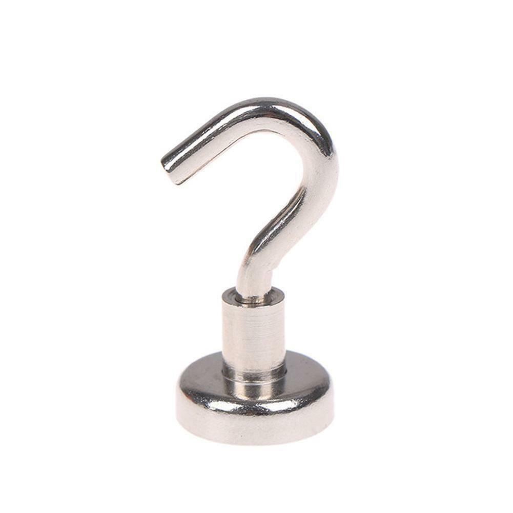 Magnete: Magnet superstark mit Haken, silber – Neu und originalverpackt aus Luzern von Salefactory
