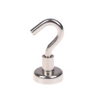 Magnet superstark mit Haken, silber