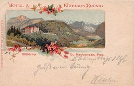 Hotel & Kurhaus Brünig, Ed. Haubensak Prop., um 1900