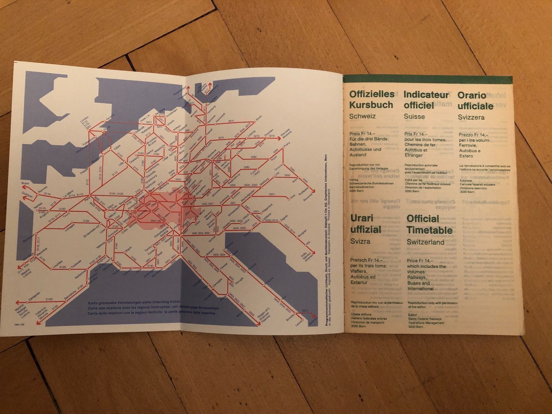 Documenti: Schweiz Kursbuch Indicateur Suisse 91-92 – Usato da Biel/Bienne venduto da fxgindrat82 1