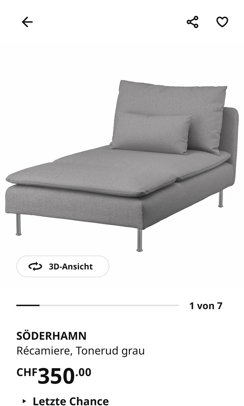 Ikea Sedie a sdraio: IKEA Söderhamn Recamiere weiss – Usato da Istighofen venduto da ale_8b2v