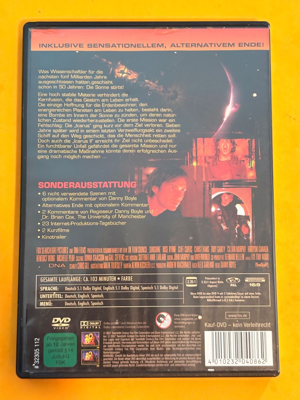 Tutti i DVDs: Sunshine (De Danny Boyle) ****TWINT**** – Nuovo (secondo la descrizione) da Spreitenbach venduto da SwissTradeMan 1