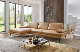 Dieter Knoll Ecksofa Echtleder Honig (310 x 180 cm)  2025