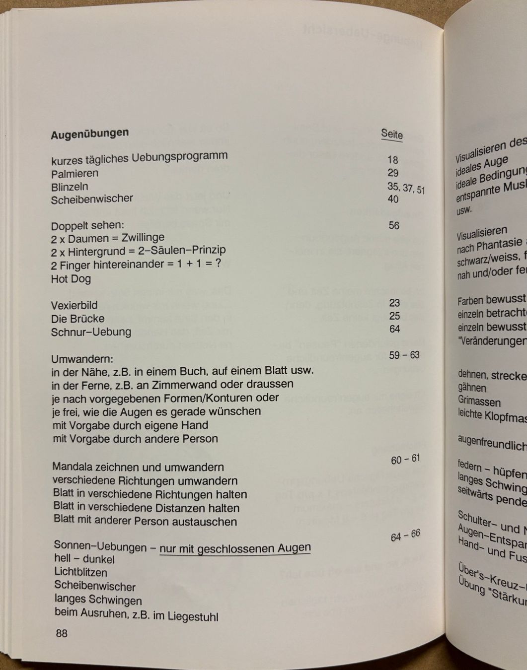 Libri: Wolf Marlène, Integriertes Augentraining – Nuovo (secondo la descrizione) da Sarnen venduto da Livres 8
