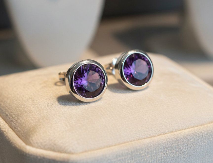 Ohrringe & -stecker: Silber 925 Ohrringe mit Amethyst - NEU – Neu und originalverpackt aus Uetikon am See von Coralreef