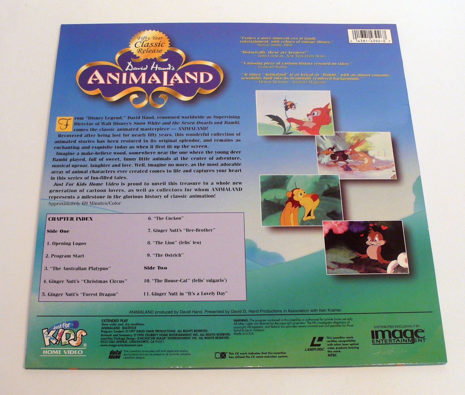 Alle DVDs: David Hand’s Animaland - Laser Disc – Gebraucht aus Bülach von Ckitzmueller 1