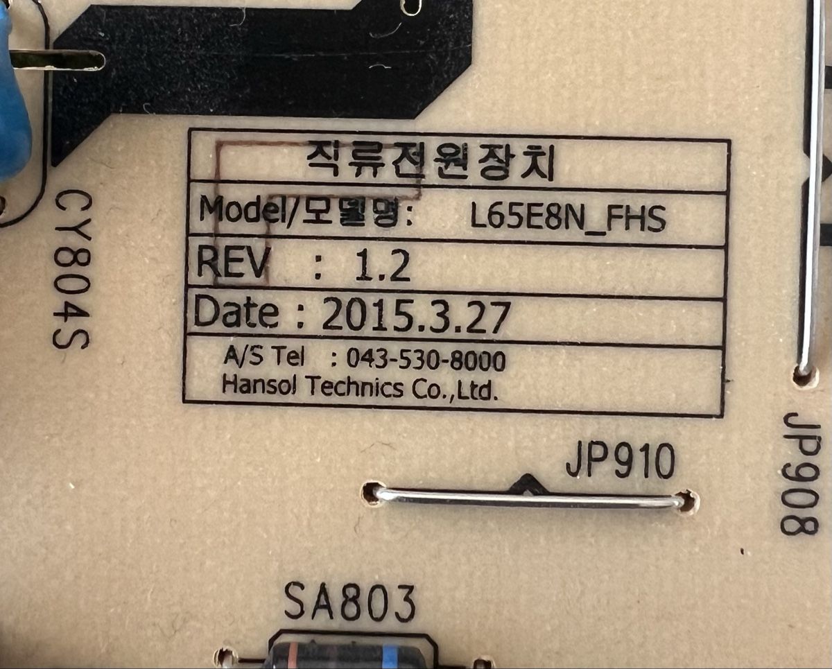 Samsung Televisori: Samsung TV Netzteil 65 Zoll – Usato da St. Gallen venduto da james_7 2