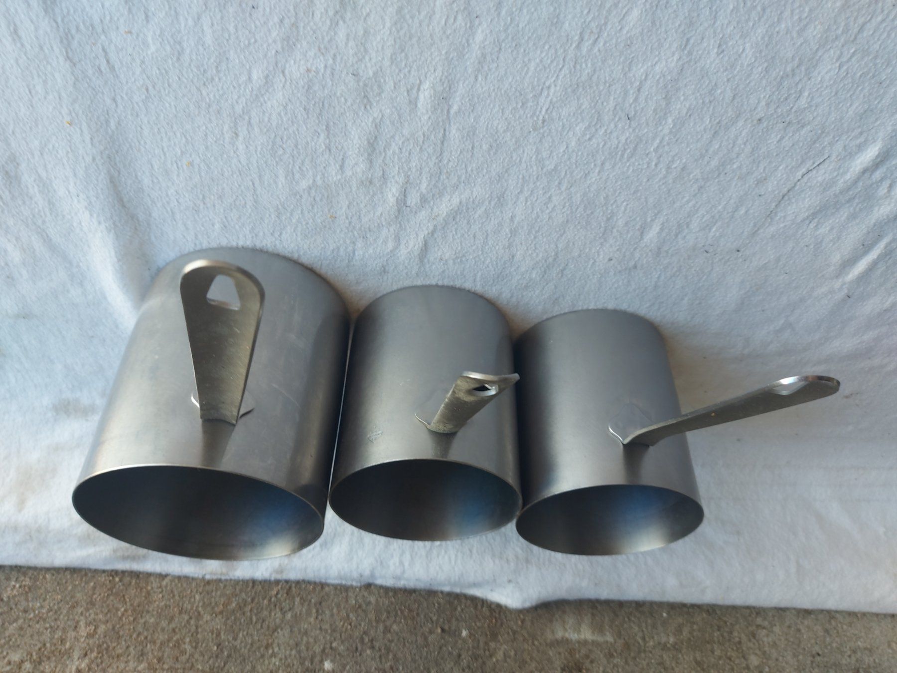 Elettrodomestici da cucina: 3er Set Becher aus Édelstall, Gastro Küche – Usato da Rheinau venduto da profitronic.shop 4