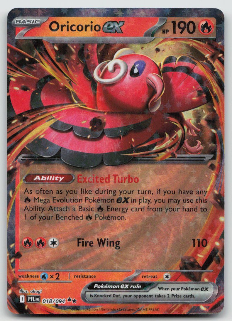 Pokémon Cartes à collectionner: Pokemon Oricorio ex 018/094 EN 2025 – D'occasion à Lugano par VlaseCard