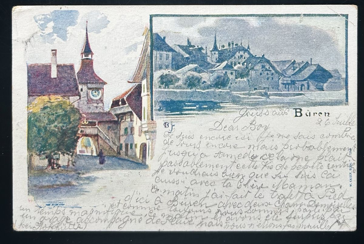Cartoline postali: AK Büren a.d.A  – Usato da Horw venduto da Tellbub