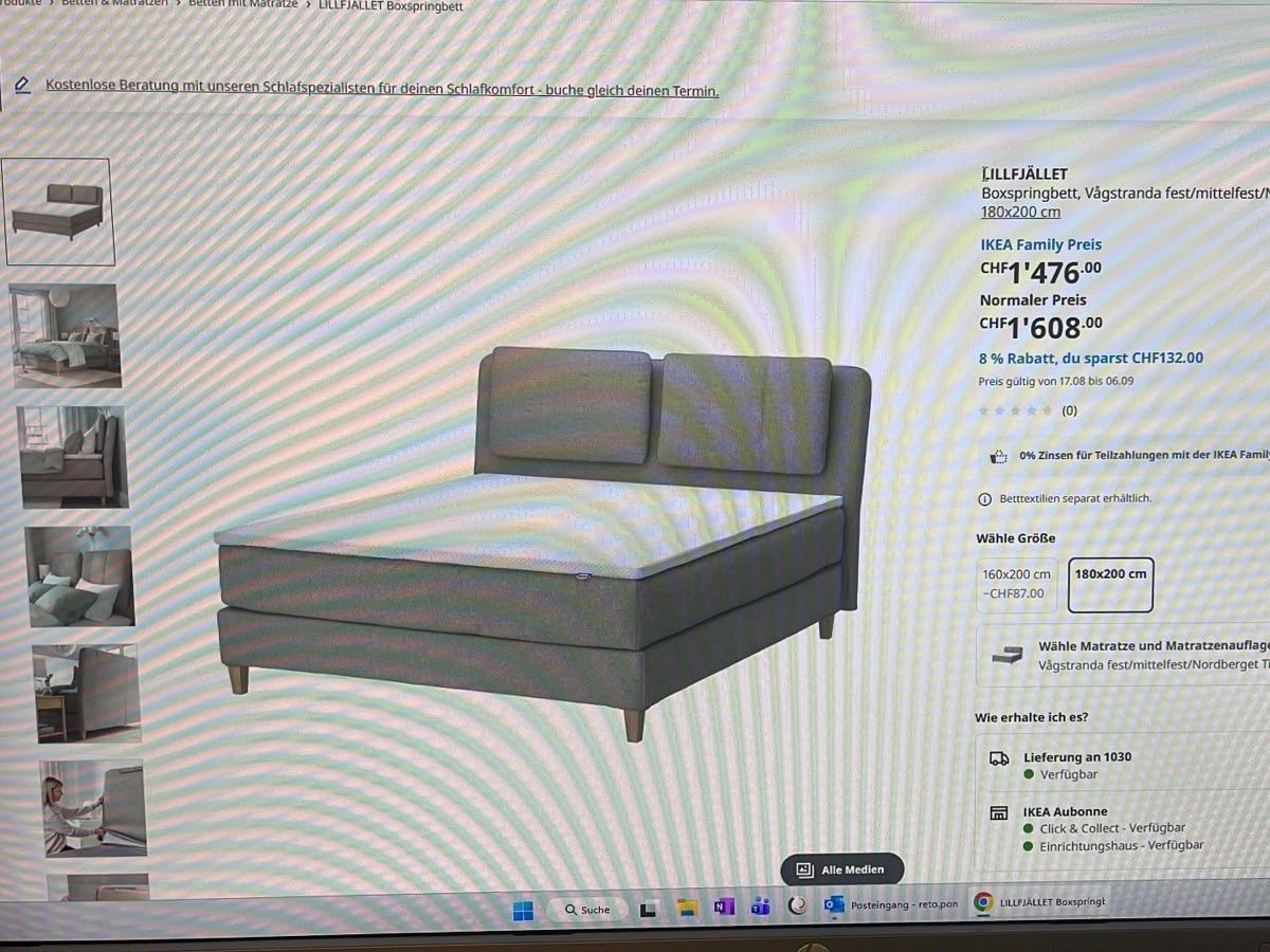 Ikea Letti: Boxspring Bett  IKEA  LILLFJÄLLET – Usato da Malters venduto da DPHandel 4