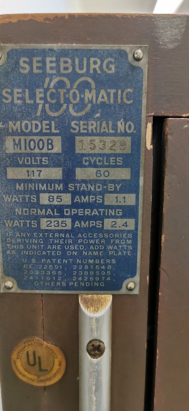 Jukebox: Musikbox Seeburg M100B – Usato da Geroldswil venduto da jukeman 6