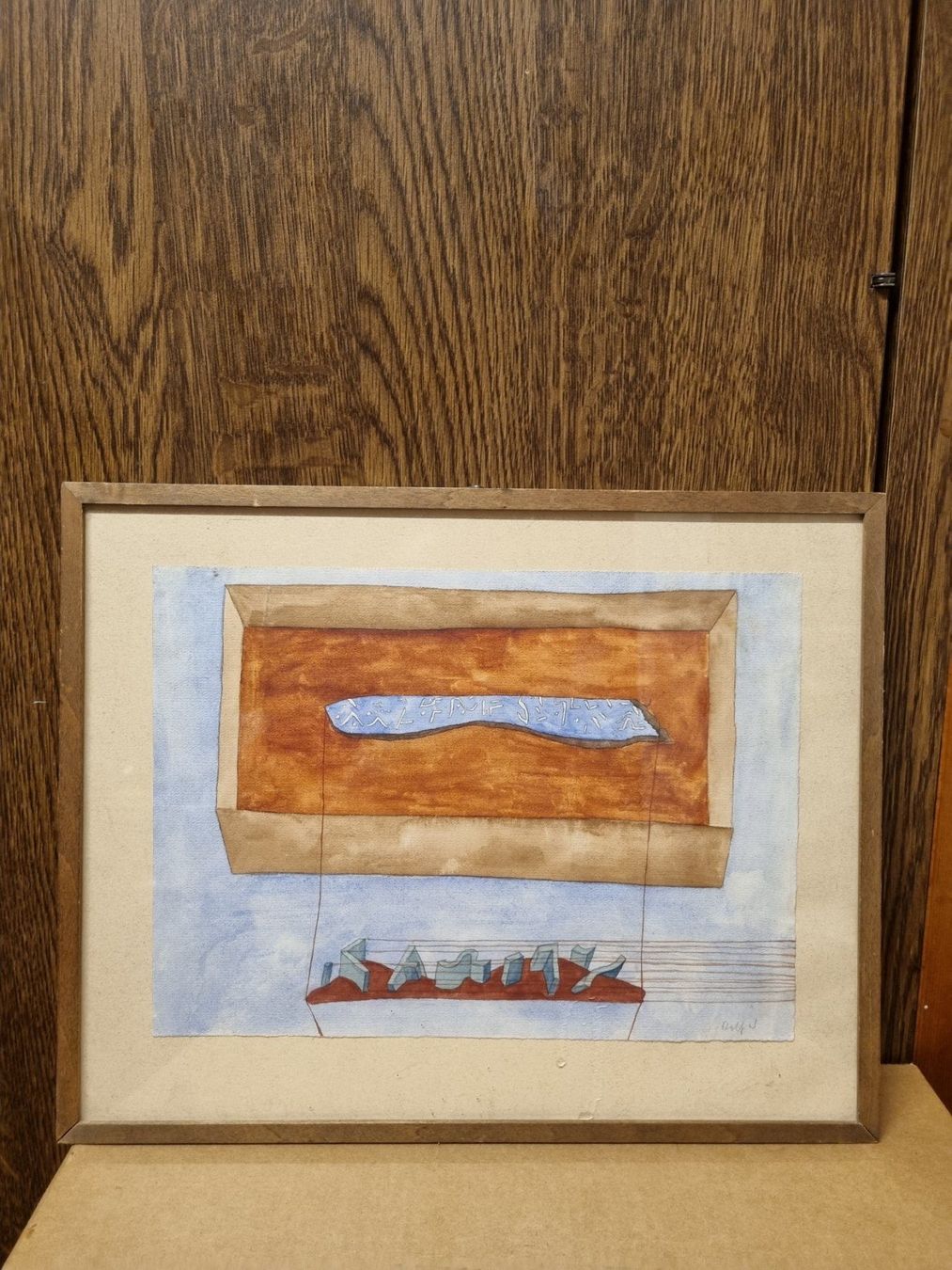 Gemälde: Rolf Winnewisser Aquarell Signiert – Gebraucht aus Schaffhausen von Leveron13 1