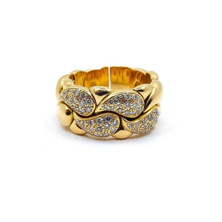 Bague Or Rose 18K Diamants - Taille 53 - Alliance - Occasion - Réf MP2400