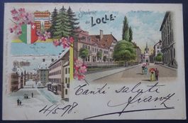 Litho-Ansichtskarte 1898 / LOCLE (NE)