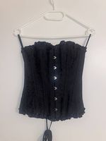 Schwarze Corsage (S-M) ohne Träger