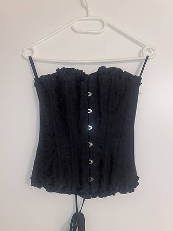 Schwarze Corsage (S-M) ohne Träger