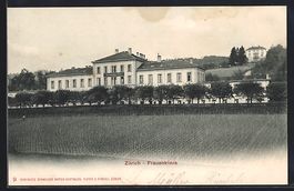 Zürich, Frauenklinik, von einem Feld au