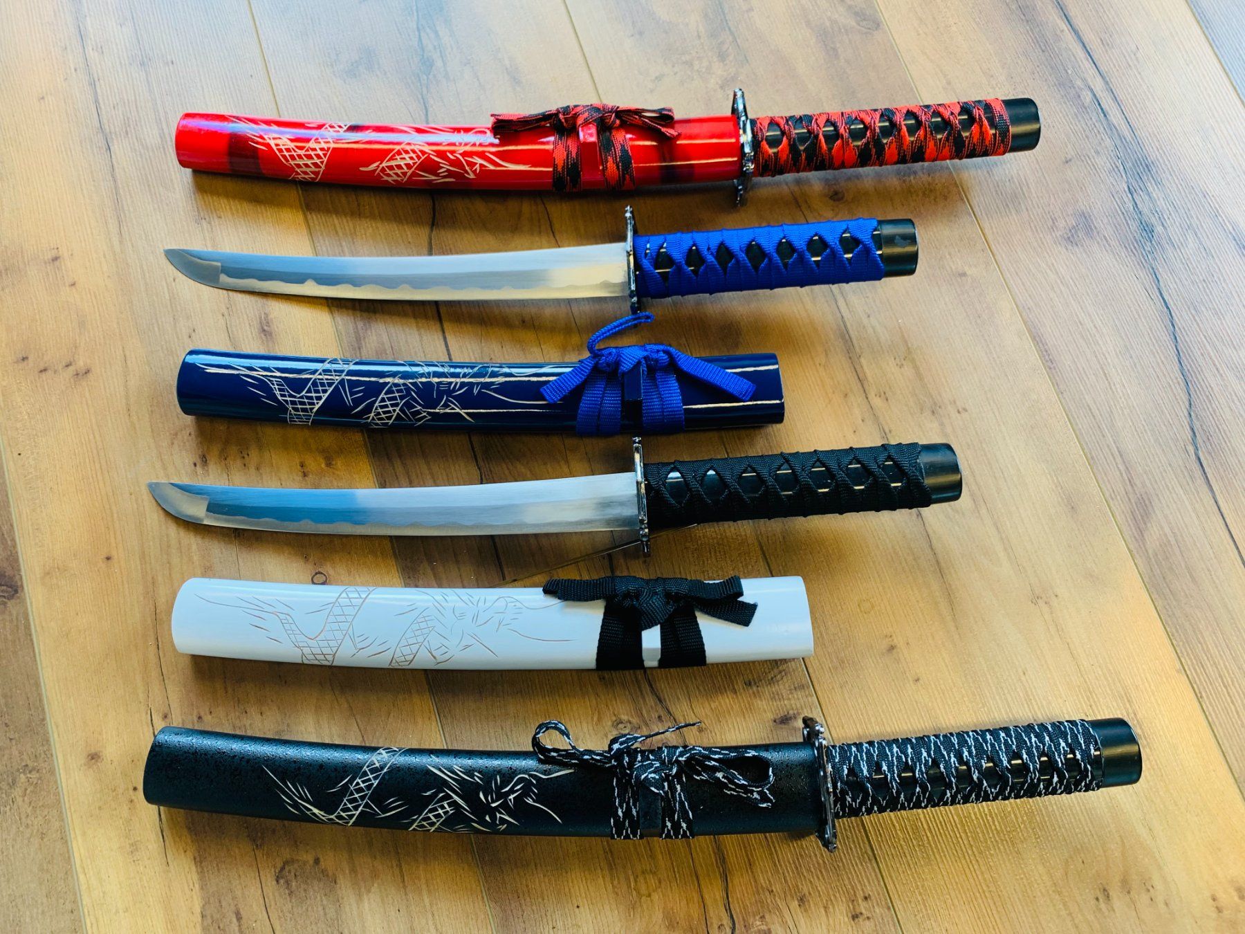 Arte internazionale: 4 tlg. Katana Schwert mit Scheide 50cm XXL Bundle NEU – Nuovo e nell'imballaggio originale da Bergdietikon venduto da shopAgent 5