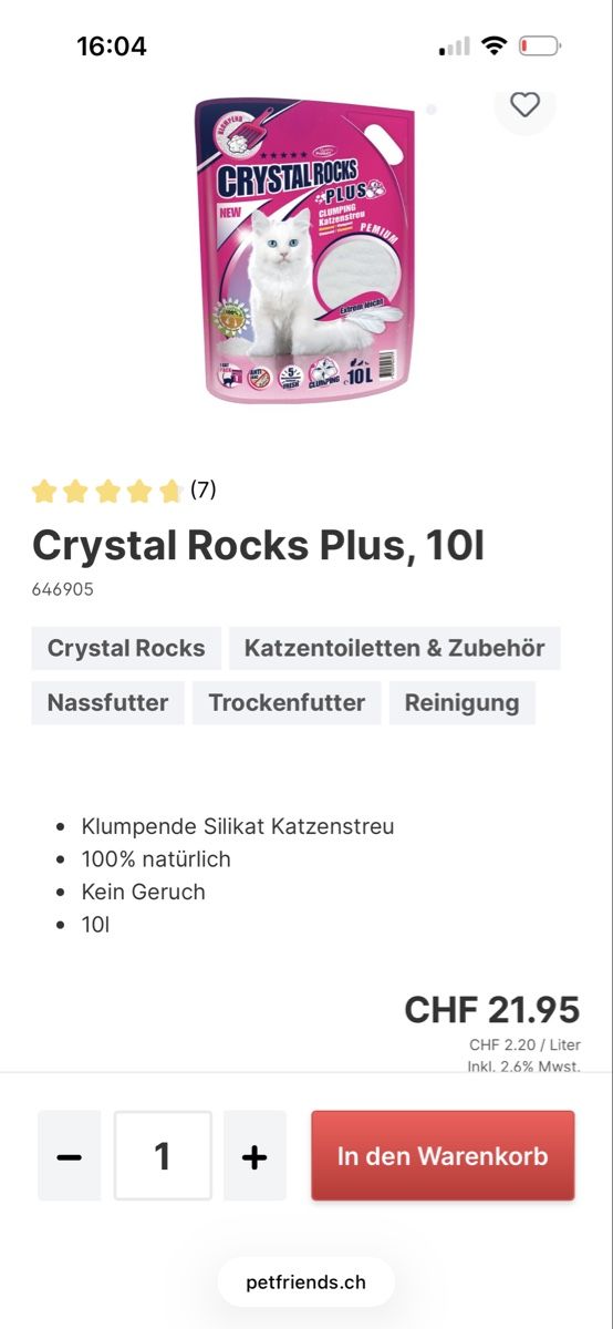 Katzenbaum - Kratzbaum: Katzensand 10 Stk. – Neu und originalverpackt aus Zürich von sommer121