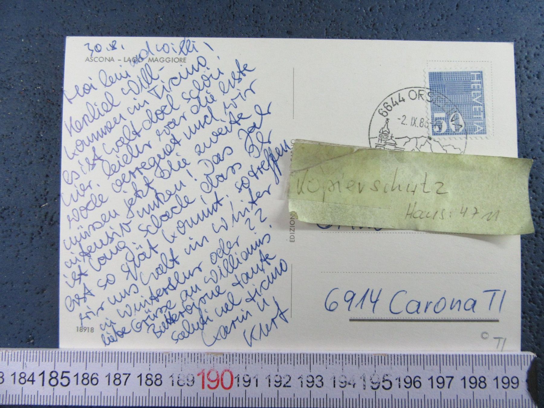 Cartoline postali: ASCONA TI AK – Usato da Ettingen venduto da Hausi4711 1