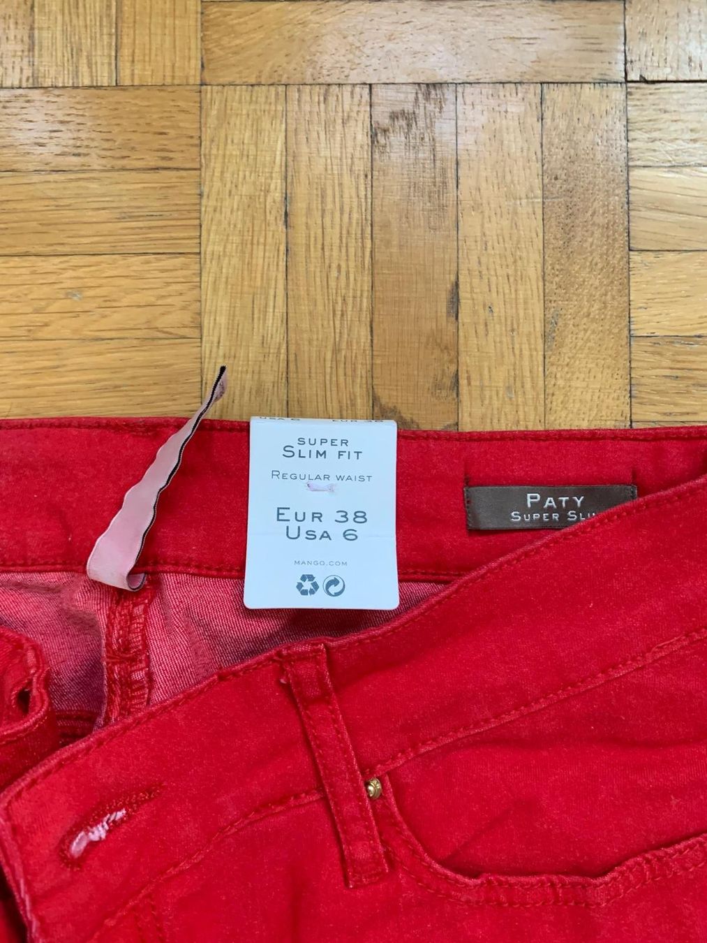 Mango Pantalons: pantalon rouge mango – Neuf avec emballage d'origine à Genève par ded_dg7w 1