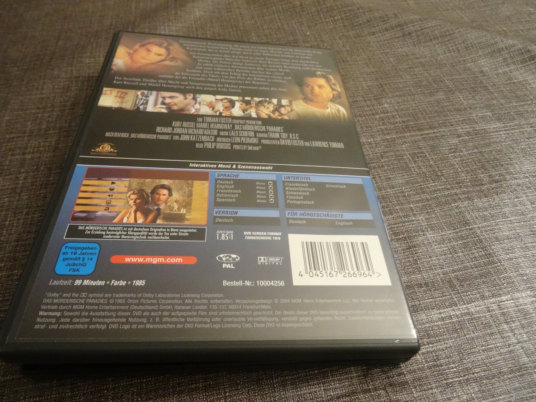 Tutti i DVDs: DVD Das mörderische Paradies Kurt Russell – Usato da Olten venduto da Disc-Verkauf 2