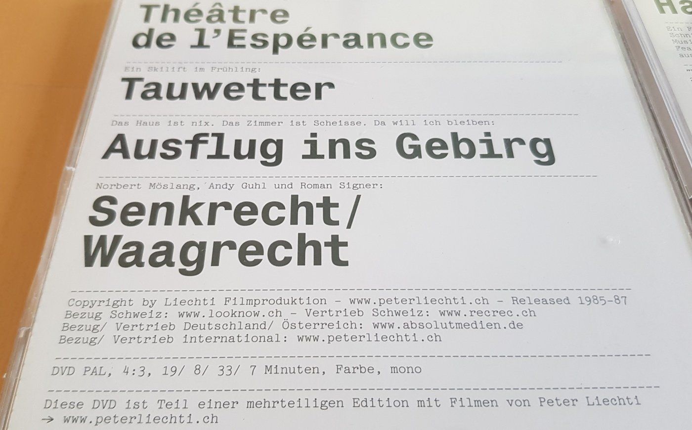Tutti i DVDs: 2 DVDs von Peter Liechti – Usato da Schaffhausen venduto da asyouwestley 2