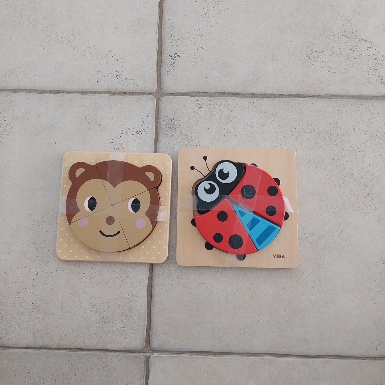 Puzzle: 2 Kleinkind Holzpuzzle – Usato da Bassersdorf venduto da Seaworld06