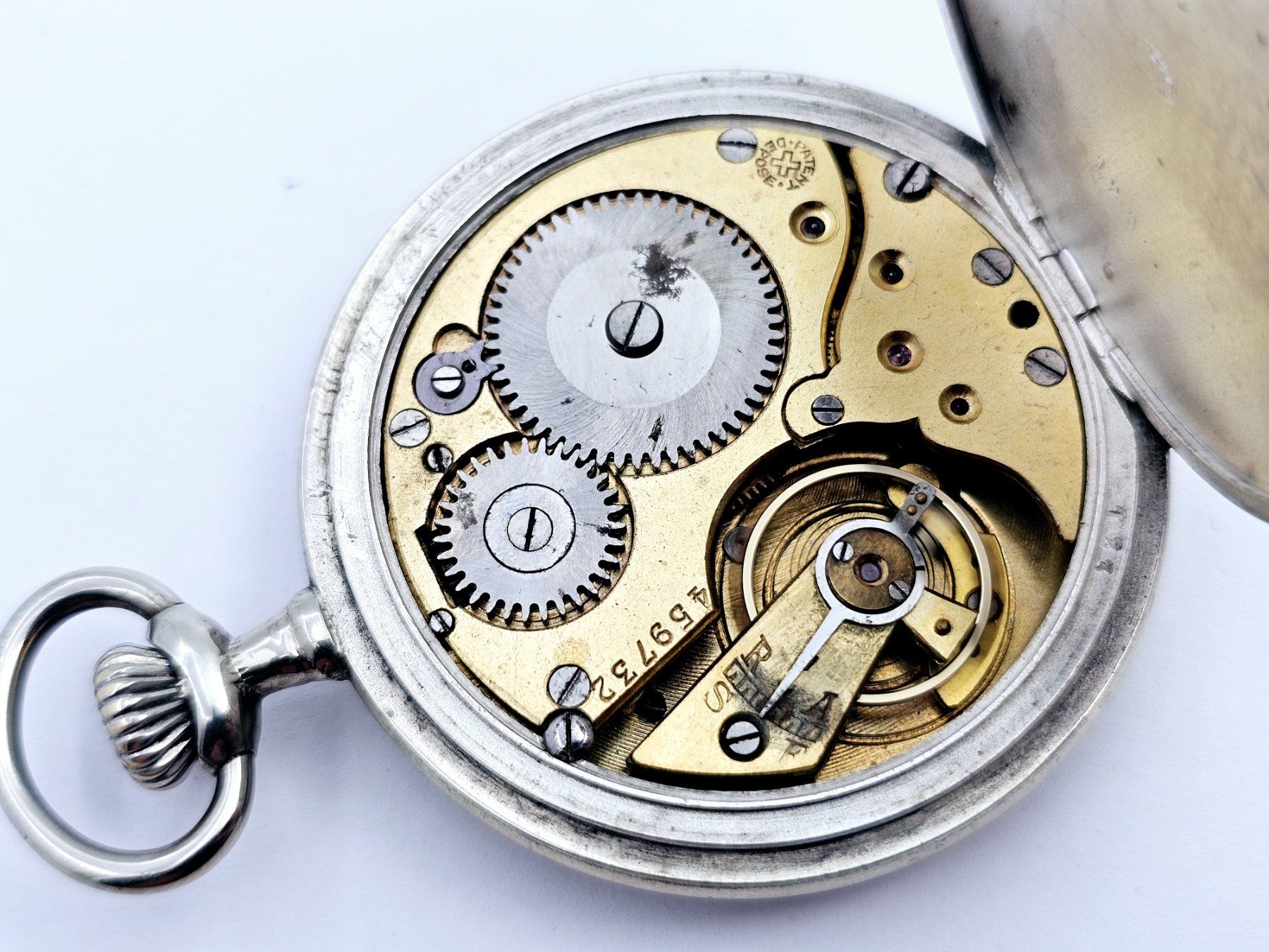 Orologi: Antike Taschenuhr mit Motiv – Usato da Bassersdorf venduto da AnkerWatch 3