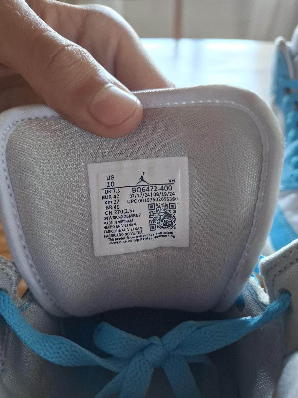 Jordan Chaussures hommes: Nike air jordan mid light blue – D'occasion à Messen par esthera 4