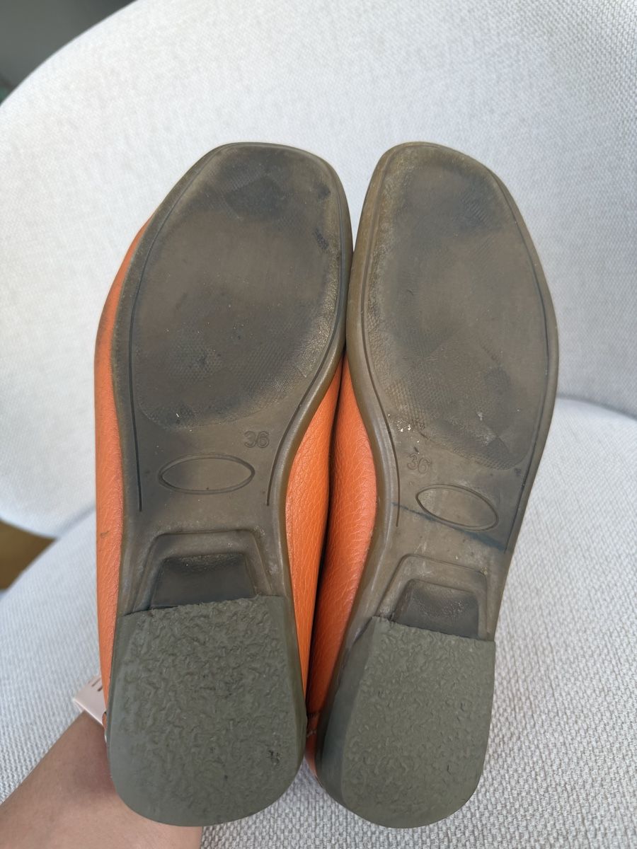 Herrenschuhe: Lederschuhe Mokassins Orange Gr 36 – Gebraucht aus Basel von Ksjusha 3