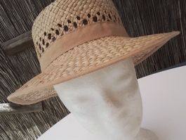 eleganter Damen Sonnenhut Strohhut 58 Made in Italy