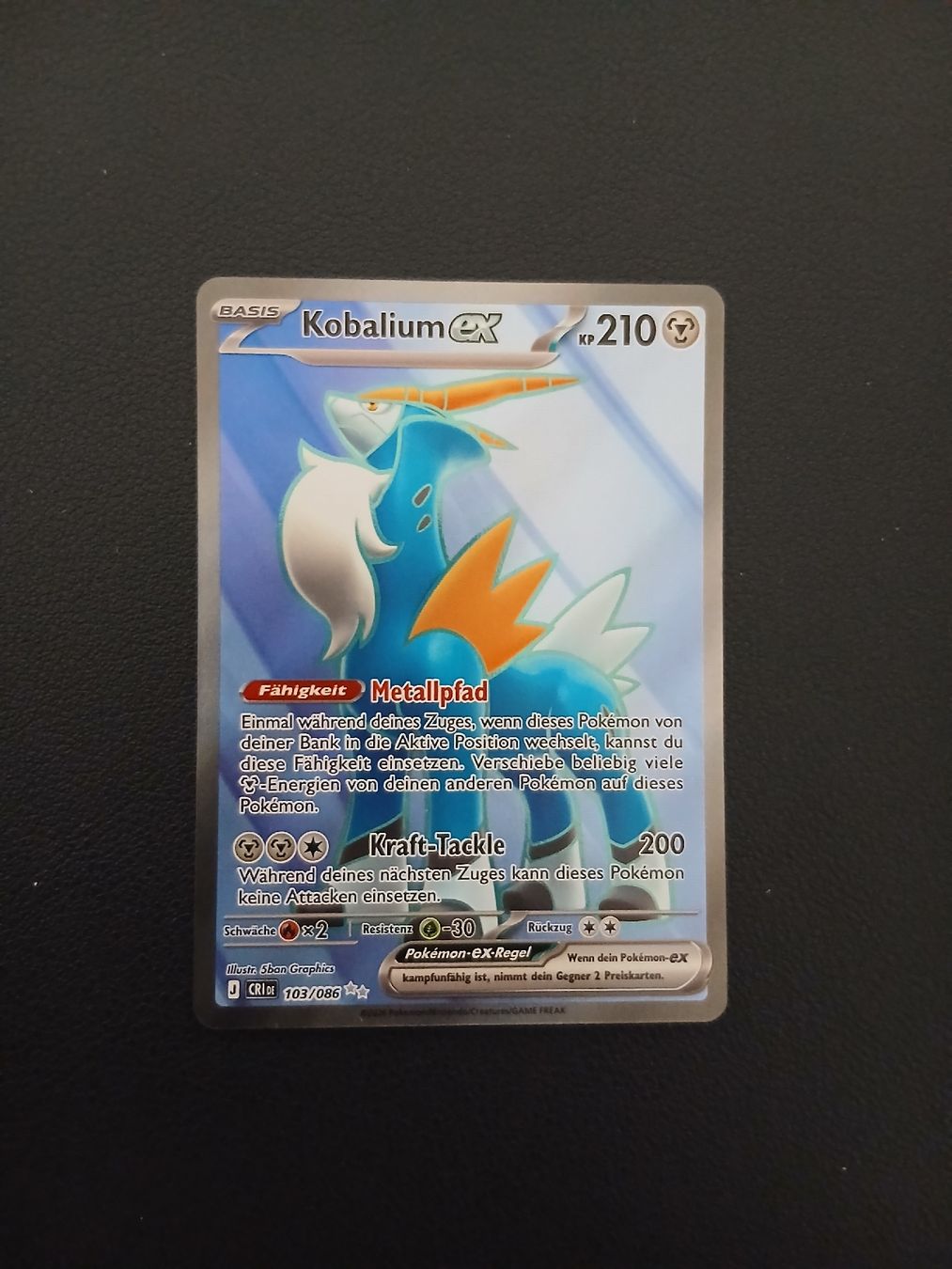 Pokémon Carte collezionabili: Chaos Rising Kobalium ex Pokémon Deutsch – Nuovo (secondo la descrizione) da Regensdorf venduto da Baba_Basar